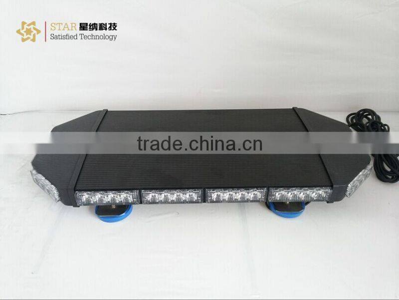 12v police led Amber color bright mini lightbar for ambulance