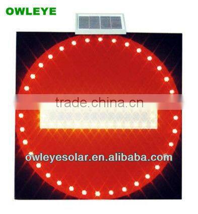 china supplier solar signal of giving way, flashing led traffic signage of giving way