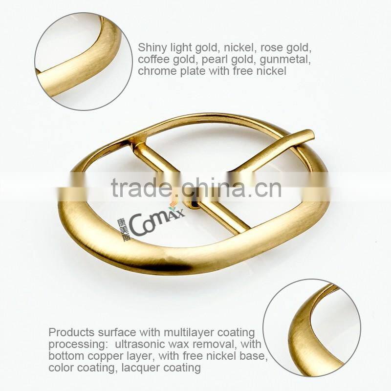 Zinc alloy pin buckle arc gold metal hat buckle hook