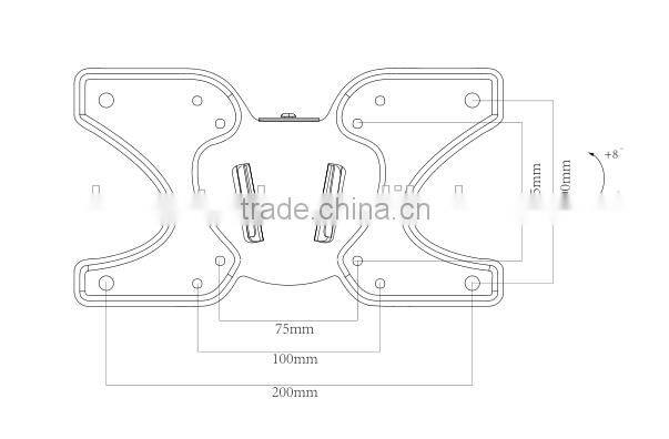 2015 new arrival tilting led tv wall bracket/tilting lcd wall mount