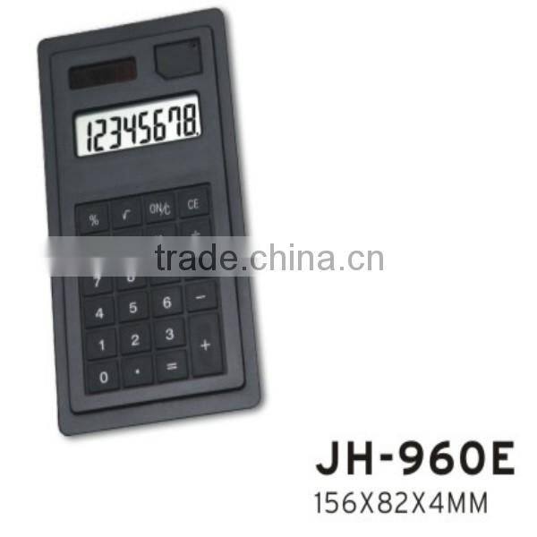 plastic 8 digits promotion general purpose calculator solar calculator