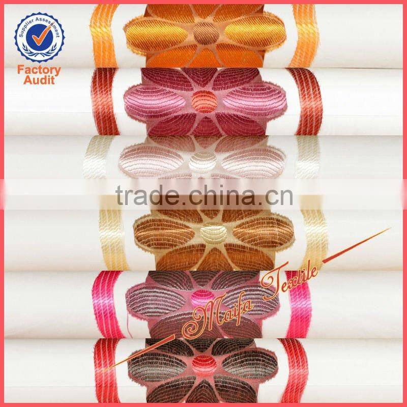 luxury voile curtain with backing and nice valance and tessal