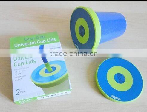 children silicone cup lid with straw & baby silicone sippy cup lids