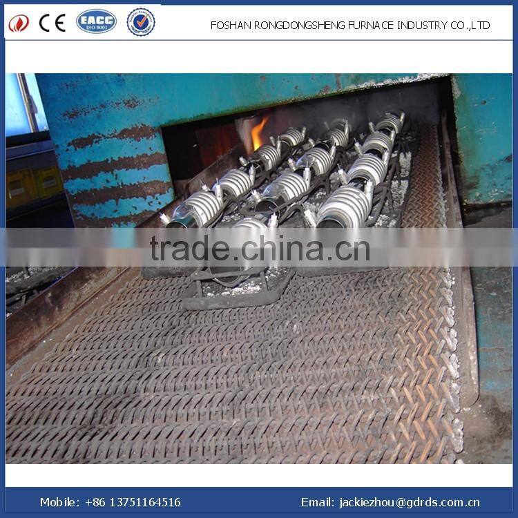 High temperature stainless steel flat wire mesh belt conveyors for furnace