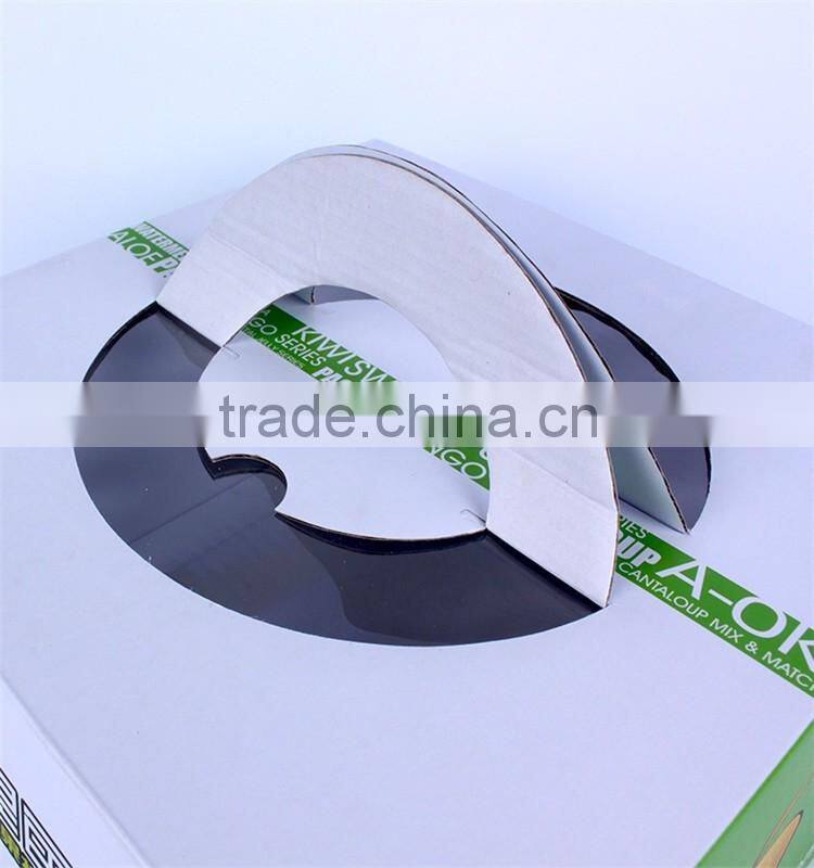 Die cut handle foldable corrugated cake paper box paper custom cake boxes