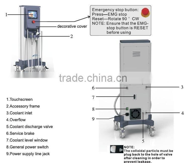 New product fractional rf microcurrent face lifting machine