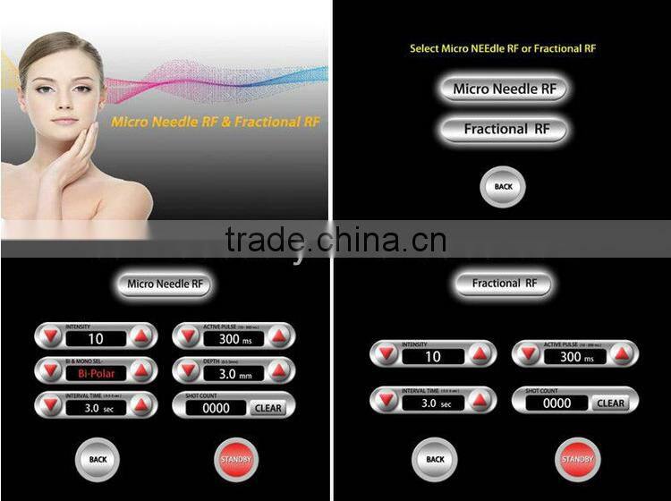 multifunctional easy spa needle fractional rf beauty microneedle rf korea