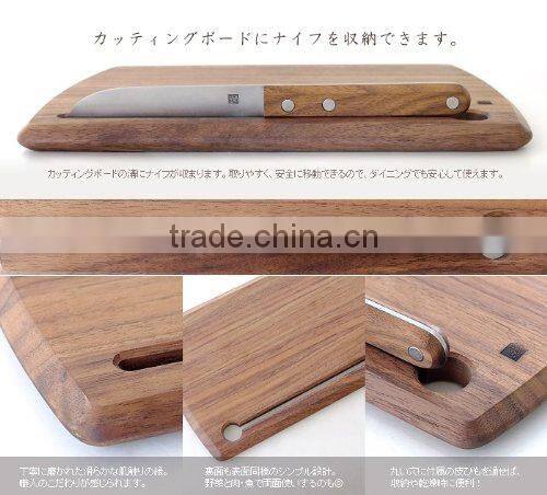 AJIGATAYA mini knife and cheese cutting board set Made in Japan