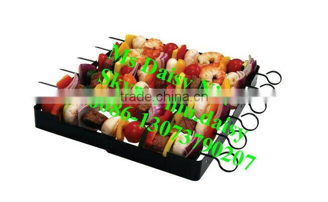 circle type BBQ kebab skewers/BBQ skewer stand/BBQ kabob rack