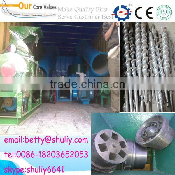 coal dust charcoal briquette extruder machine