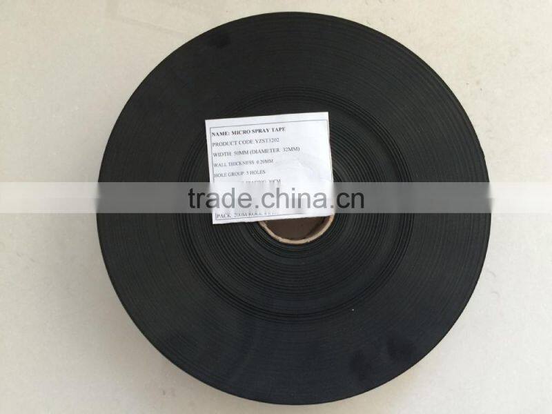 Agriculture irrigation PE rain spray tape/Micro spray tape for sale