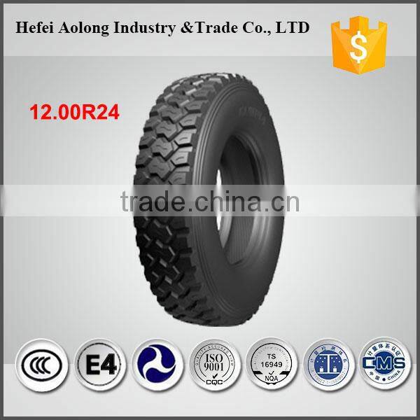China well- known brand GL909A pattern truck tire 12.00R24