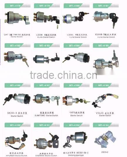 E320B ignition starter switch with 6 lines E320B excavator electric parts various starter switch
