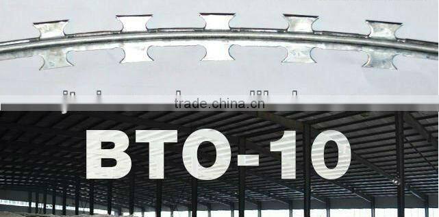 security blade fence/electro galvanized razor barbed wire/razor barbed wire