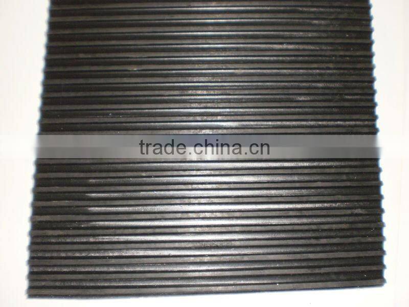 easy to clean ribbed cow rubber mat