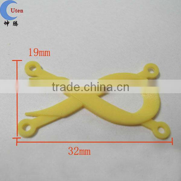 cheap Ribbon shape elastic decorate silicone bangle parts