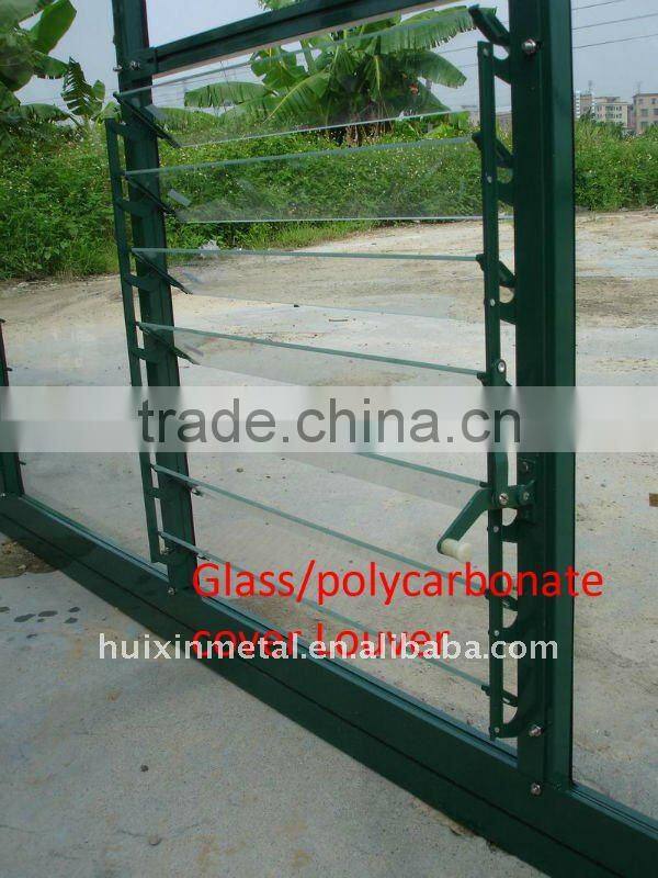 Hot sale lean-to polycarbonate greenhouse for flower and herb seeds HX64312G