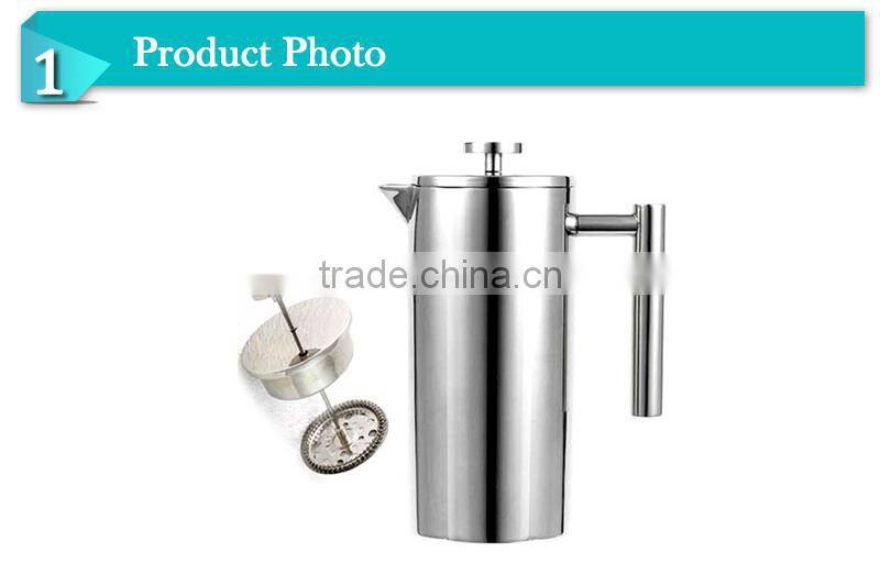 Hot sale unbreakable stainless steel press tea bottle (OSUN)