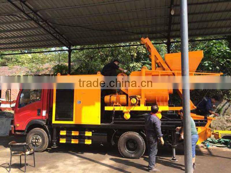 Hot sale electric motor concrete mixer with pumps price