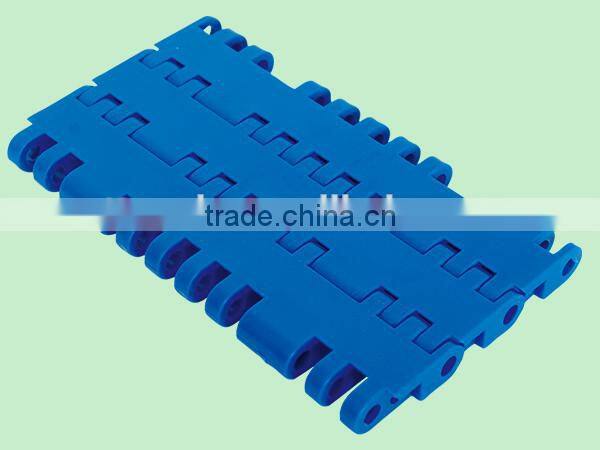25.4mm pitch Solid Top 7705 modular plastic conveyor belt for filling machinery
