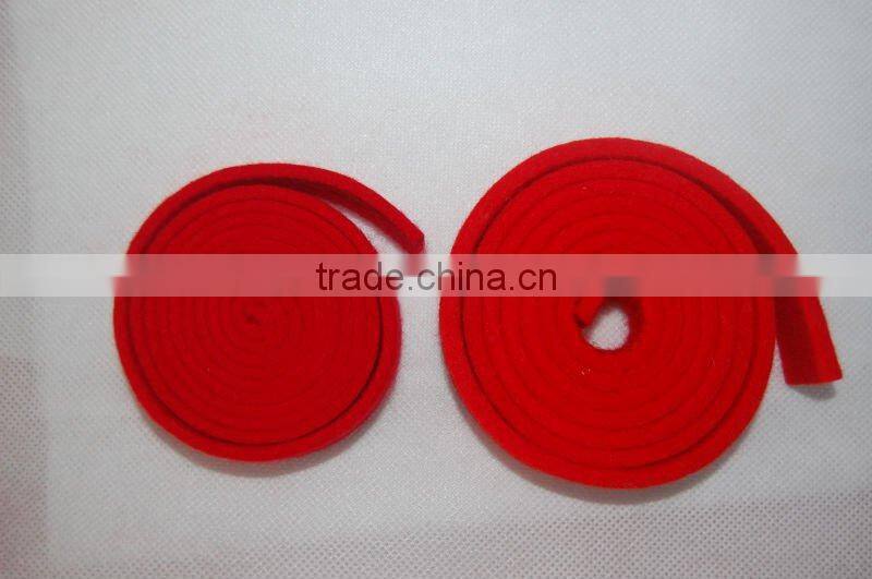 Wool fabric waxing strips for piano