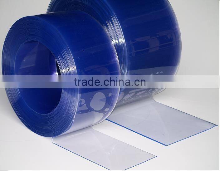 Yellow Orange Clear PVC Strip Door Curtain