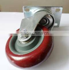 4 inch PU caster running wheel