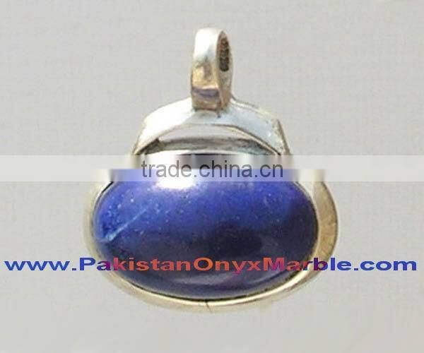 STERLING SILVER PENDANTS LAPIS LAZULI JEWELRY
