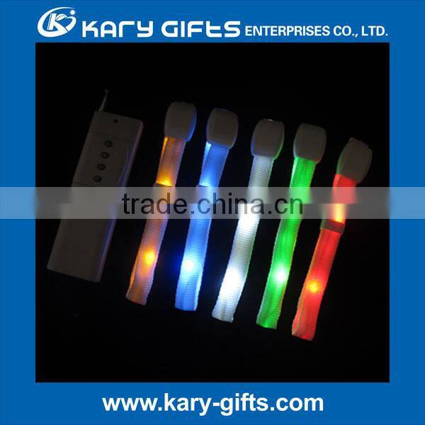 Wedding event RF bracelets led radio remote control flashing wristband