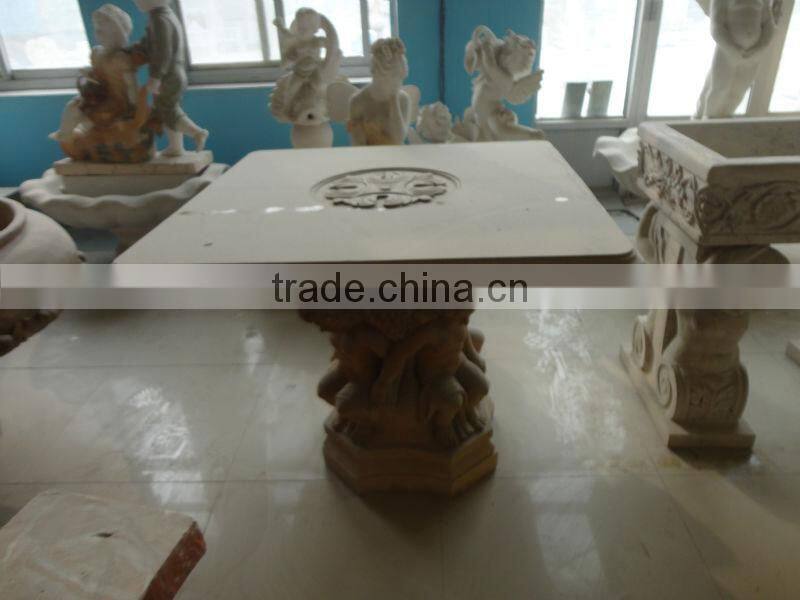 Stone Carving Marble Table with Children Design