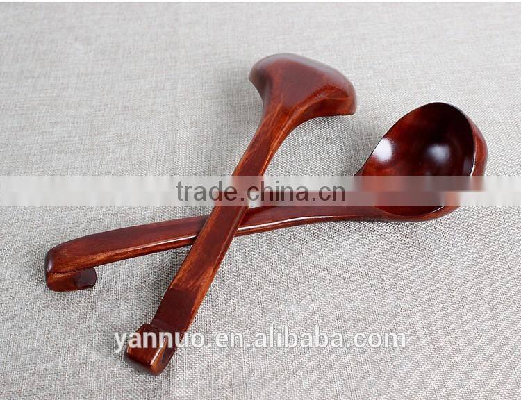 Chinese Wood Soup Spoon For Natural wooden Kitchen Tableware