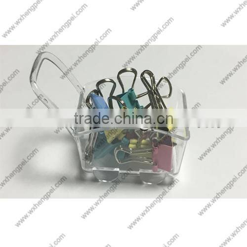Cleverish portable cute transparent cart plastic storage jewelry wedding box kit