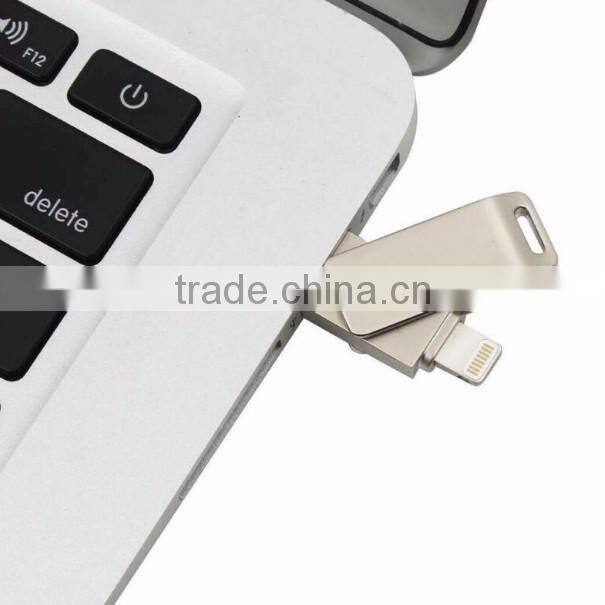 High quality U-disk iDrive otg usb flash drive u disk for iPhone 5 5s 6 Plus iPad Mini PC IOS