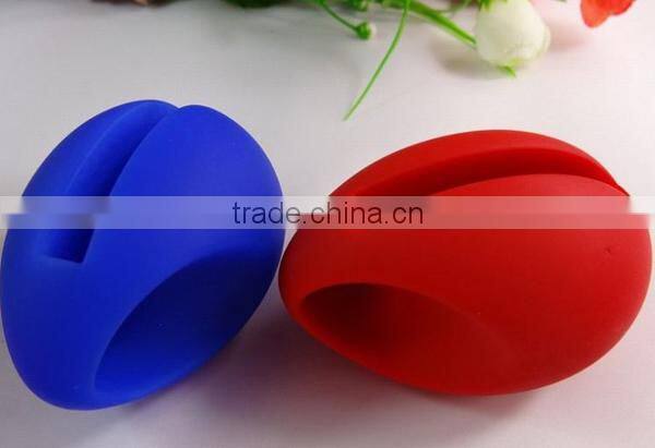 Egg Shape New Design Amplifier Silicone Phone Holder,Silicone Stand for Mobile phone,Silicone Cell Phone Holder