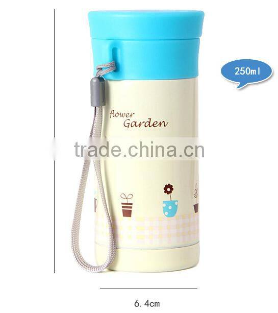 Supply Creative fashion portable stainless steel thermos cup / cold reserving cup (250ml)