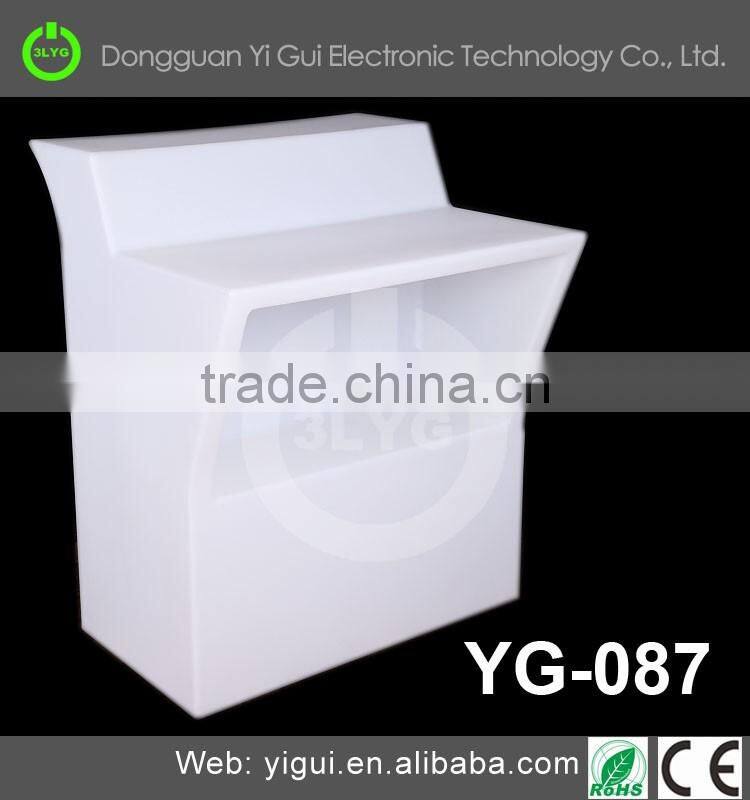 Chairs and tables bar party used High fashion luminous PE plastic LED furniture