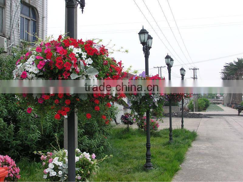 landscape decoration lamp post greening stackable flower pot vertical hydroponic systems