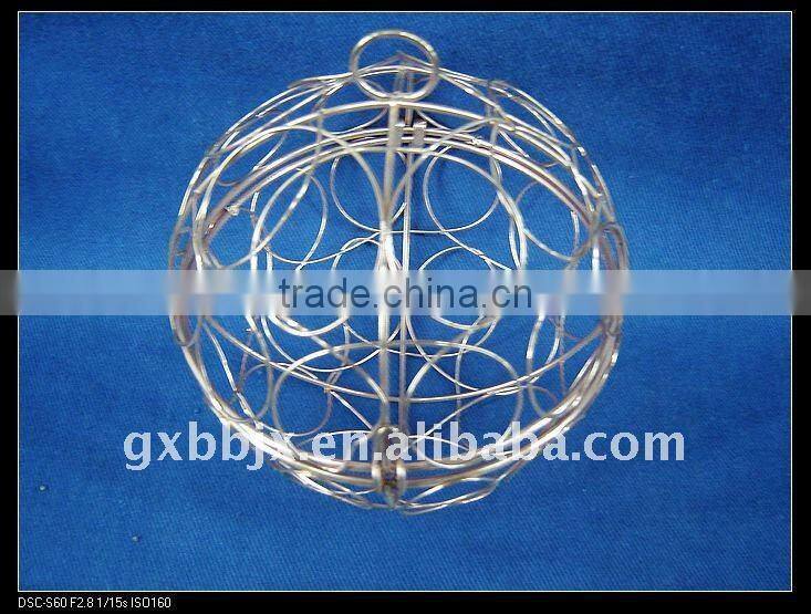 Cuprous iron decorative crafting ball set of two
