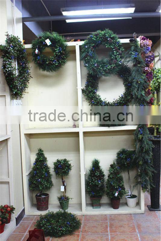 mini / huge artificial christmas pine tree / ring / flower for home / hotel / office (new christmas combination of Este-014 )