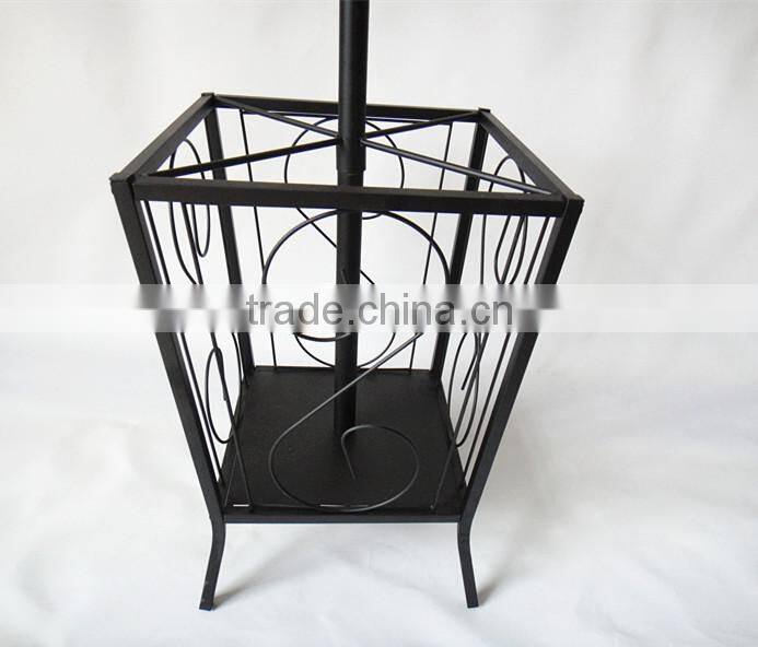 RH-4737 Multifunctional metal standing coat rack with umbrella holder hat clothes coat rack