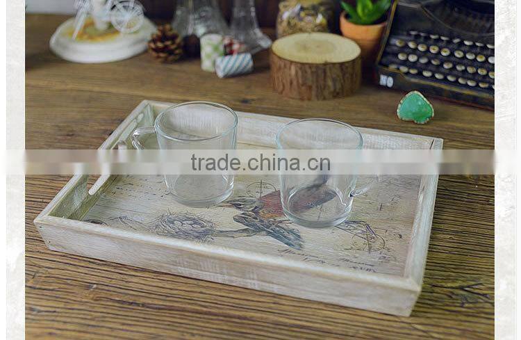 Rural printing Wooden Serving Trays