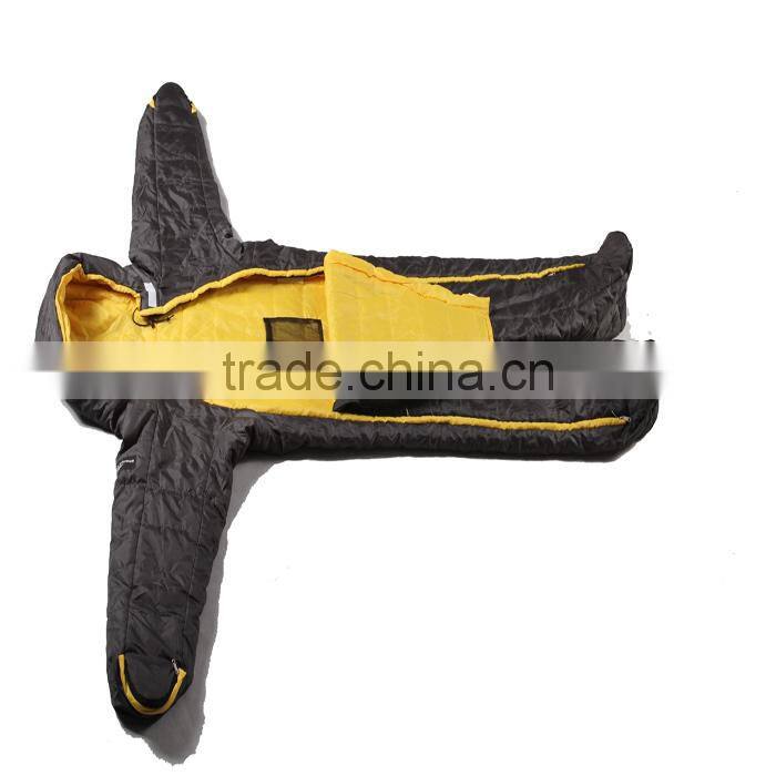 body shaped sleeping bag
