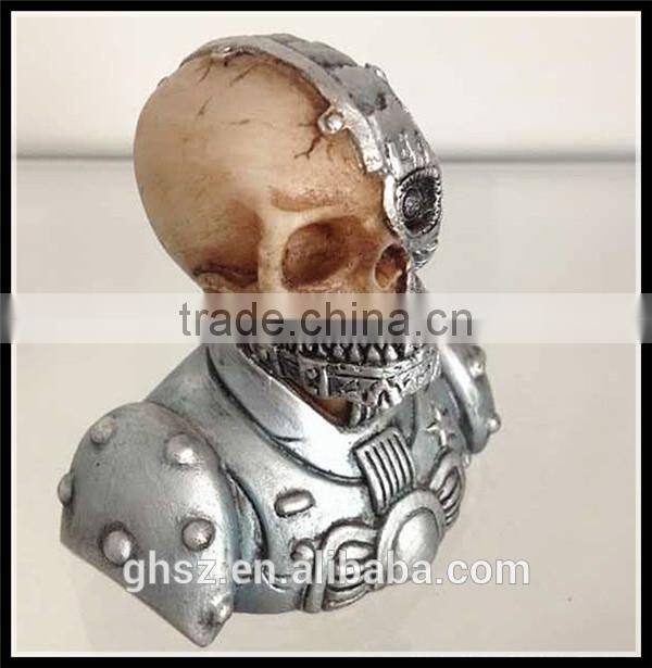 Custom collectible World War Two soldier skull bust model china manufacturer