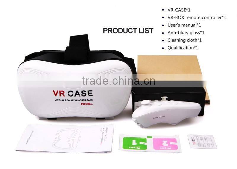 3D VR Virtual Reality Headset 3D Glasses Adjust Cardboard VR BOX For 3.5~6.0" Smartphones