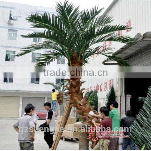 LXY082403 bent trunk realistic steel palm tree ornamental fake palm tree fake coconut tree