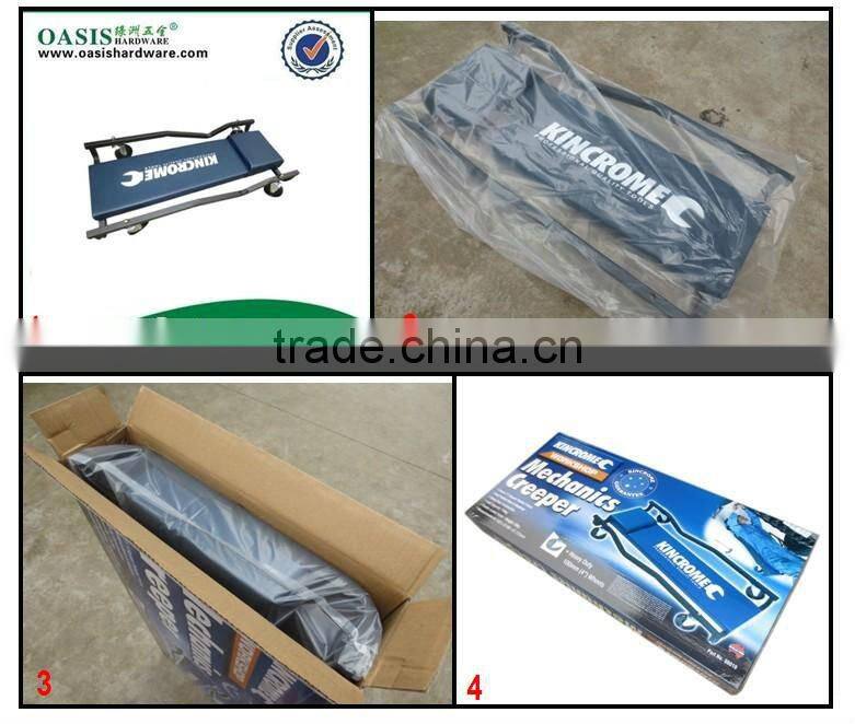 Car creeper powder coating with high quality leather