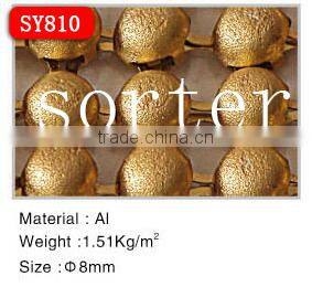 Metallic screen fabric