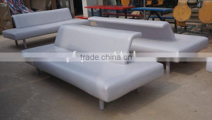 Large fiberglass safa chair