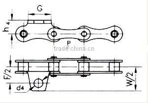 harvesters chain/agriculture roller chains ZGS38