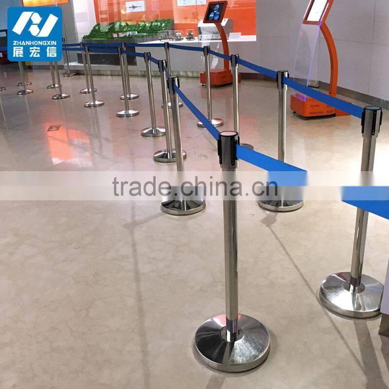 stackable museum exhibition barrier stanchion